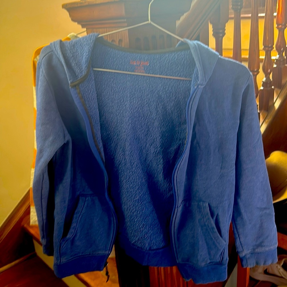 Kids lightweight jacket, size M 8/10 color blue